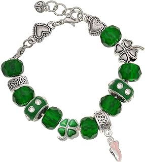 Green Enamel Running Shoe Charm Bracelet with Link Chain and Lobster Claw Clasp for Fitness Enthusiasts - Delight Jewelry