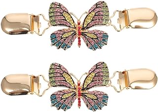 2pcs Scarf Buckle Shirts Cinch Clips Cardigan Collar Clips Dress Brooch Clip Dresses Clip Vintage Cardigan Clip Diamond Cardigan Broach Women's Collar Pin Antique Alloy Diamond