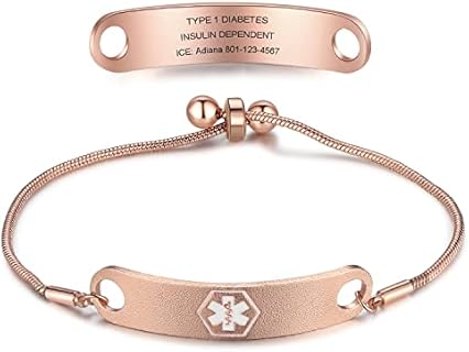 Lobster Claw Epilepsy Medical ID Bracelet with Box Chain Stainless Steel Design for Men and Women with Free Engravement Option