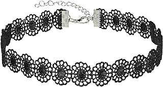 Black Choker Necklace for Women,Adjustable Leather Velvet Choker Collar Pendant Necklace, Goth Jewelry Gifts for Girls.