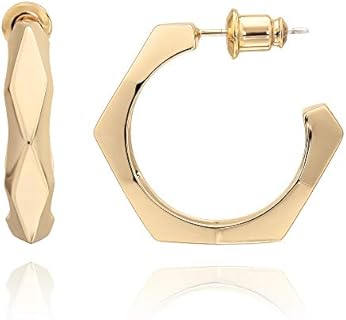 Rose Gold Mesh Hoop Earrings for Women AAA Crystal Inside Fashion Hoops Earring (Rose gold hoop)