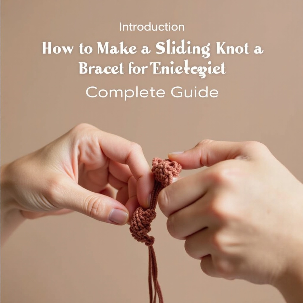 Comment réaliser un nœud coulissant pour bracelet : Guide complet