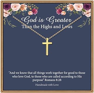 Crisscross Chain Brass Dainty Cross Choker Necklace for Women & Girls, Ideal Religious Birthday/Thanksgiving Gift