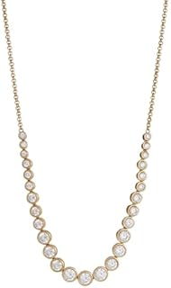 Alex and Ani Crystal Adjustable Tennis Necklace, STG