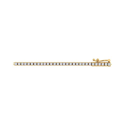 FINEROCK 2 Carat Diamond Tennis Bracelet in 10K Gold or 950 Platinum (7.5 Inch)