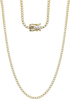 Men's & Women's 3.50 Carat Lab Grown Diamond Pendant Necklace, 14K Yellow Gold with Lobster-claw Clasp, VS-SI Diamond Clarity, G-H Color, 18" Length Chain
