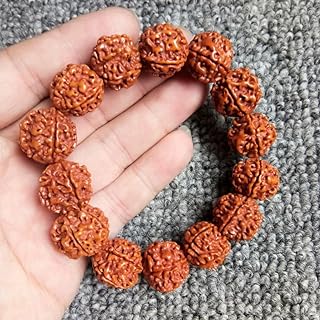 Bodhi Seed Beads 5-Petal Vajra Bodhi Hand String Buddhist Prayer Beads for Men and Women Prayer Beads Bracelet for Meditation Buddha Beads