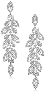 SWEETV Wedding Bridal Chandelier Earrings, Crystal Rhinestone Drop Dangle Earrings for Women Brides