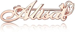 Delicate Personalized Any Name Novelty Brooch Charm Commemorate Custom Monogram Initial Letter Pins Jewelry