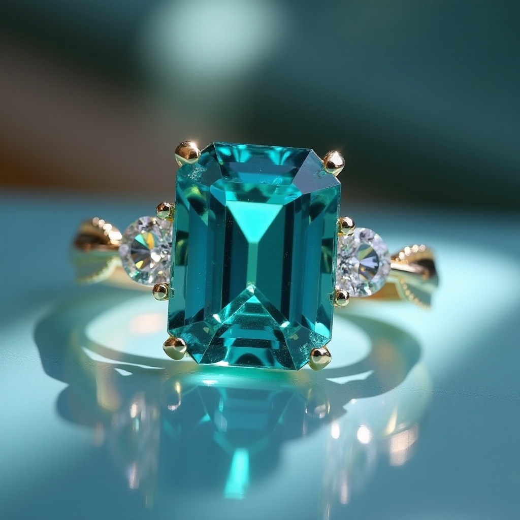 bagues en tourmaline paraiba brésilienne