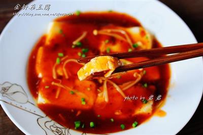 金針菇豆腐的制作方法