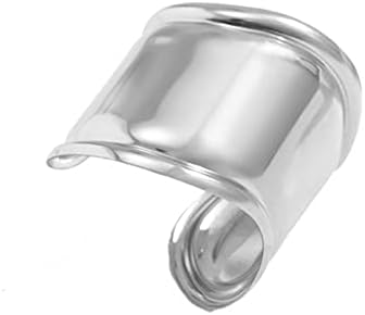 COLORFUL BLING Chunky Gold Silver Open Wide Hammered Wrist Cuff Bangle Adjustable Hollow Leaf Flower Wrap Bracelet for Women Statement Wristband Jewelry-silver irregular polished