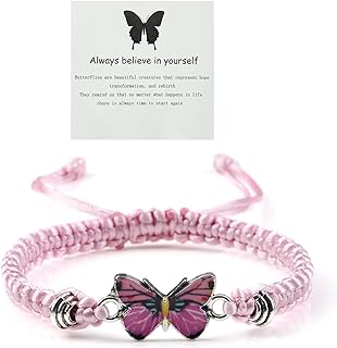 Lobster Claw Clasp Sleeping Beauty Charm Bracelet - Alloy Box Chain - Ideal for Teen Girls - Butterfly Design