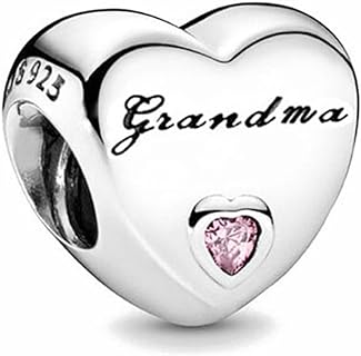 Fit Pandora Bracelet Women's Granddaughter/Grandma/Daughter/Mom/Sister/Dad/Heart Love Silver Charms