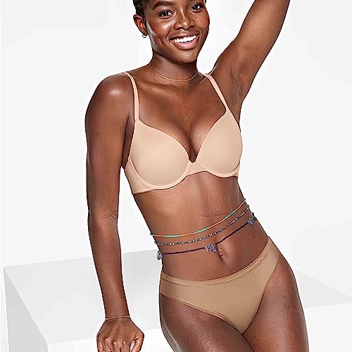ELABEST 24-39inch African Waist Beads for Women 8Pcs Elastic Belly Beads Colorful Beaded Waist Jewelry Accessories Body Chain