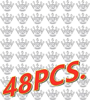 lot 12/24/48pcs small crown brooch pins for women fashion gold silver rhinestone crown brooches pin for men suit jacket bulk crown pins