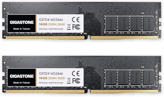 Gigastone 32GB DDR4 Memoria RAM para Escritorio, 2666MHz, sin ECC, 288 pines, Ideal para Computadoras de Alta Performance y Juegos