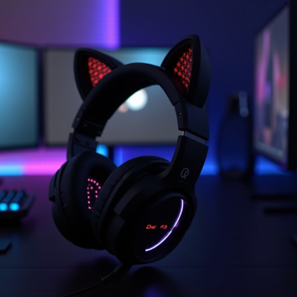 casque gaming oreille de chat