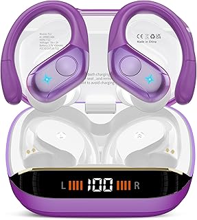 Écouteurs Bluetooth Qecnato T12 avec réduction de bruit ENC et 75H de lecture, Waterproof IP7, parfaits pour le sport et un usage quotidien