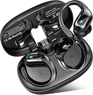 Ltinist Bluetooth Bass Kopfhörer für Sport mit 75 Stunden Spielzeit, IP7 Wasserschutz und 4 ENC Mikros, ideal für Erwachsene, kompatibel mit Android/iOS