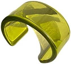 Fuqimanman2020 Colorful Transparent Acrylic Resin Geometric Cuff Bangle Open Wrap Wide Bracelet Chunky Acetate for Women Girls Jewelry Gift