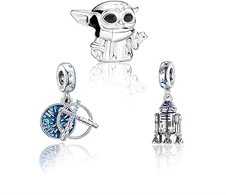 925 Sterling Silver Hanging Spider Hero Baby Master Robot Dangle Charms for Bracelets Necklaces,Sun & Moon Clip Charm Pendants Beads Jewelry Gift for Women Girls at Christmas,Mother's Day