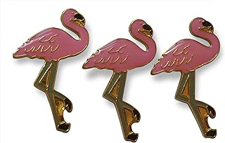 Versatile Pink Flamingo Brooch Set with Pin Clasp, Perfect for Animal Lovers, Trio Design of Lapel, Hat & Tie Pins