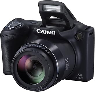 Canon PowerShot SX410 HS Camera with 20.0 Megapixel Sensor and 40x Optical Zoom, Ideal for Capturing High-Quality Photos and HD Videos, Perfect for Enthusiasts and Travelers