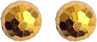 22K/18K Real Certified Fine Yellow Gold Adorable Tiny Stud Earrings