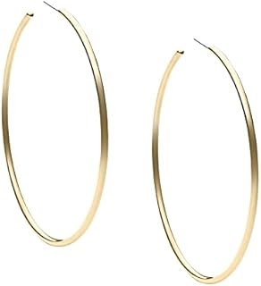 Michael Kors Gold-Tone Hoop Earrings for Women; Huggie Earrings for Women; Stainless Steel Earrings; Jewelry for Women