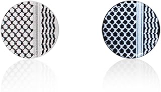 Keffiyeh Flat Hijab Magnets, Hijab Magnetic Pin, Shawl Pins, Dress Weights, Race Bib Magnets, 2 Pairs, No Snag, Strong, Premium, Pinless Brooch, Multi-Use, NEW & Unique Variations by Modest Magnets