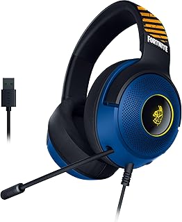 Razer Kraken V3 X - Fortnite Edition USB-Gaming-Kopfhörer für ultraleichte und komfortable Marathon-Gaming-Sessions, 40-mm-Treiber und HyperClear-Mikrofon für Gamer mit Surround-Sound