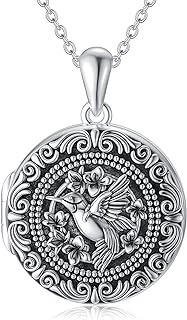Personalized Photo Locket Necklace -925 Sterling Silver Pendant That Holds 2 Pictures Gift for Women…