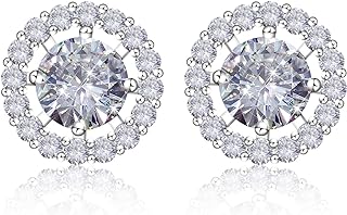 YMIMIWIWI Earrings Holy Stud Earrings for Girls/Women, Sliver Gold Wedding Earrings for Bridesmaids