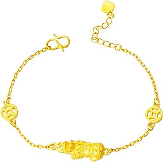 18K Gold Plated Jewelry Pi Xiu Adjustable Link Bracelet