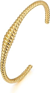 Gold Bangle With Smooth Surface Gold Twisted Bangle Gold Bangle Bracelets For Women Fashion Jewelry Gift