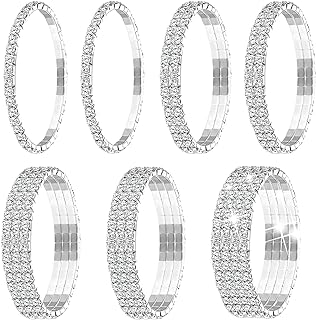 Rhinestone Bead Bracelet with Rope Chain and Alloy Gems for Women and Girls - Alloy Based, Adjustable, Stackable Design