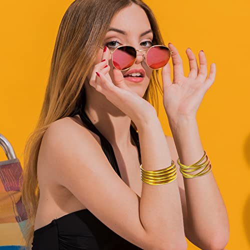 ZeeDix 10 Pack Glitter Jelly Bracelets, Soft Silicone Glitter Filled Jelly Bangles Bracelets Women- Sparkling Fashion Bangles for Women and Girls