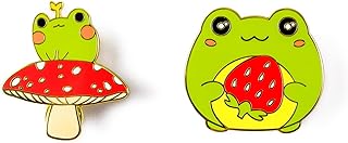 Cute Frog Enamel Pin Brooch Badge for Bag Clothing Jewelry Gift