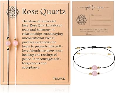 2-Piece Set: Quartz Gem Braided Rope Bracelet with Buckle for Men & Women - Handmade Carnelian Crystal Healing Design with Wish Card Gift
