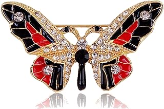 Colorful Diamond Butterfly Brooch, Jewelry Gift for Women, Girls, Ladies, Exquisite Packaging