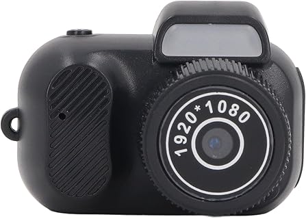 VBESTLIFE Cámara Digital Vintage Compacta de 1080P HD con Vista Amplia de 160°, Pantalla a Color y Colgante Antipérdida. Ideal para Niños y Niñas