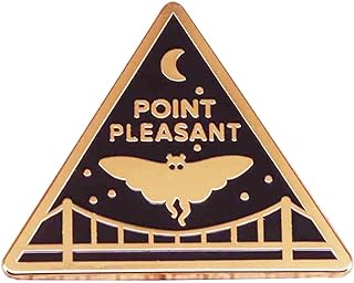 Ficsowy Enamel Pin Mysterious Mothman Shaped Brooch For Science Lovers, Lapel Pin Accessory Gift for Men and Women