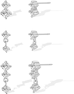 KICKGY Gold Earrings for Women, Dainty Gold Earrings Set 14K Gold Plated Small CZ Star Butterfly Stud Earrings Cute Gold Hoop Earrings Hypoallergenic Gold Earrings for Women Trendy Gifts for Her