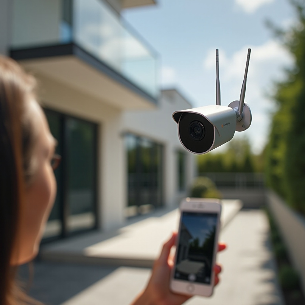 caméra extérieure connectée smartphone sans fil