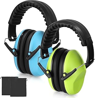 Cexovo Casque Anti Bruit Enfant avec Protection Auditive SNR 28dB, Réglable et Pliable, Pour Garçon et Fille Âge 3-16 Ans, Parfait pour lÉtude et les Loisirs