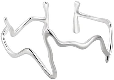 Handmade Bracelets 925 Sterling Silver Cuff Bangle Bracelets Fashion Simple Open Adjustable Bangles for Women Girls