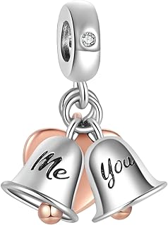 SBI Jewelry Just Married Couple Wedding Charm Compatible Pandora Charm Bracelet Bride Groom Love Forever Gift Blessing Anniversary Birthday