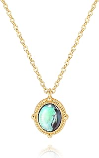 PERNNLA PEARL Crescent Moon and Star Pendant Necklace for Women Dainty Snake Tiny Heart Necklace 18K Gold Chain Dainty Micro-inlaid Zircon Simple Choker Necklace for Women