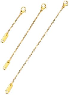 Altitude Boutique 18K Gold Plated Necklace Chain Extender with Lobster Clasp for Women, Versatile 1", 2", 3" Jewelry Extensions, Hypoallergenic Stainless Steel in Gold, Rose Gold, or Silver